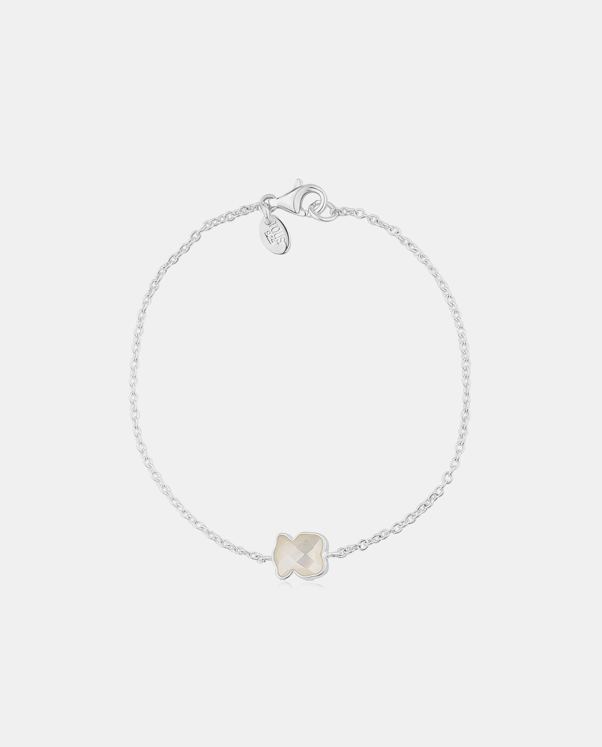 Pulsera color de plata con cuarzo - Tous - Rosa Rosa-2