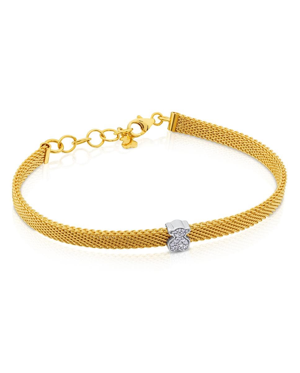 Pulsera Icon Mesh Tous Pulsera Icon Mesh De Oro Amarillo Y Oro