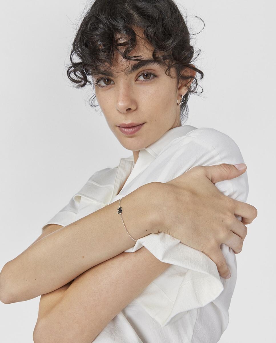 Pulsera Motif de plata con espinela Plata-4