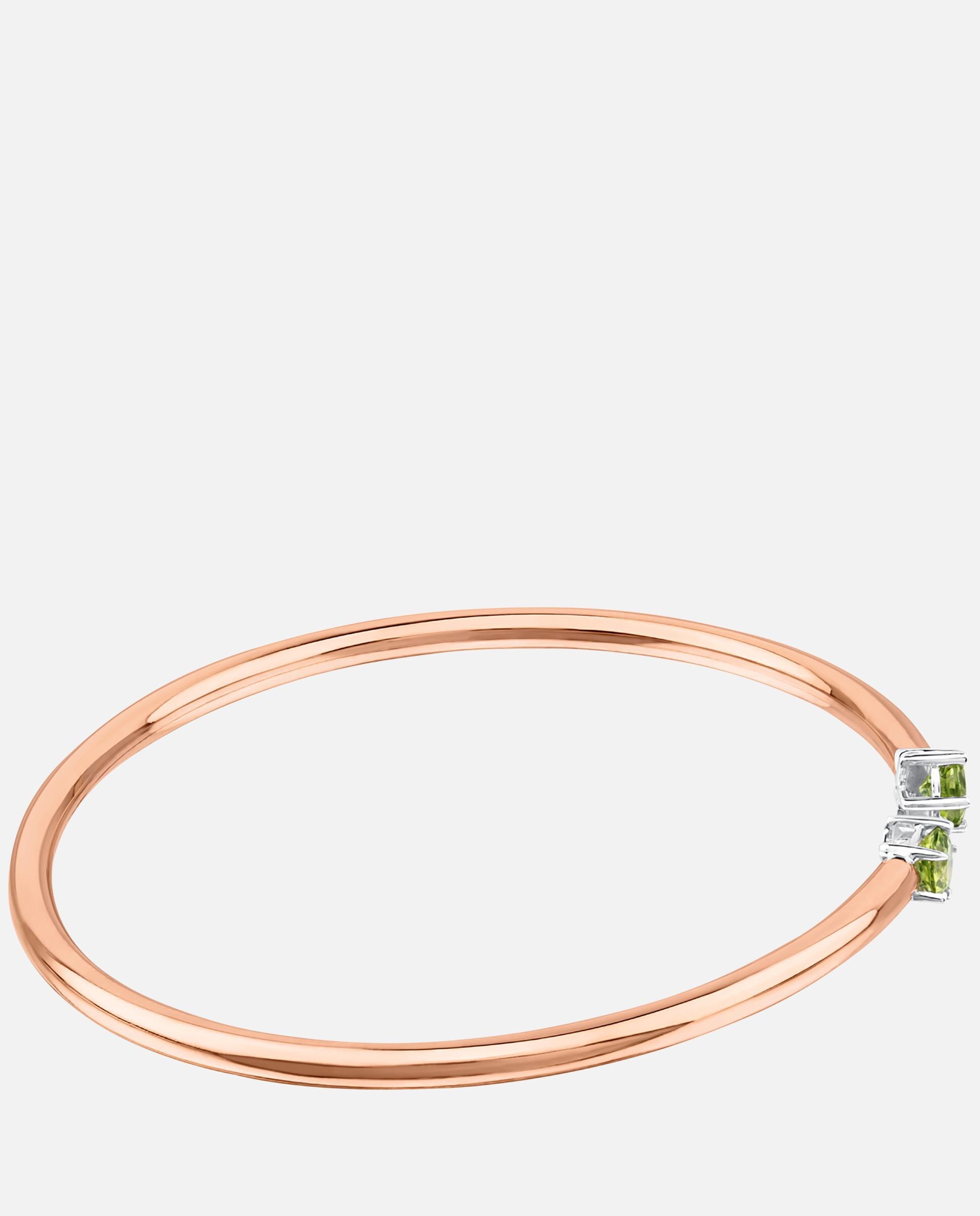 Pulsera atelier 24 7 de oro rosa con peridotos - Tous - Verde Verde-2