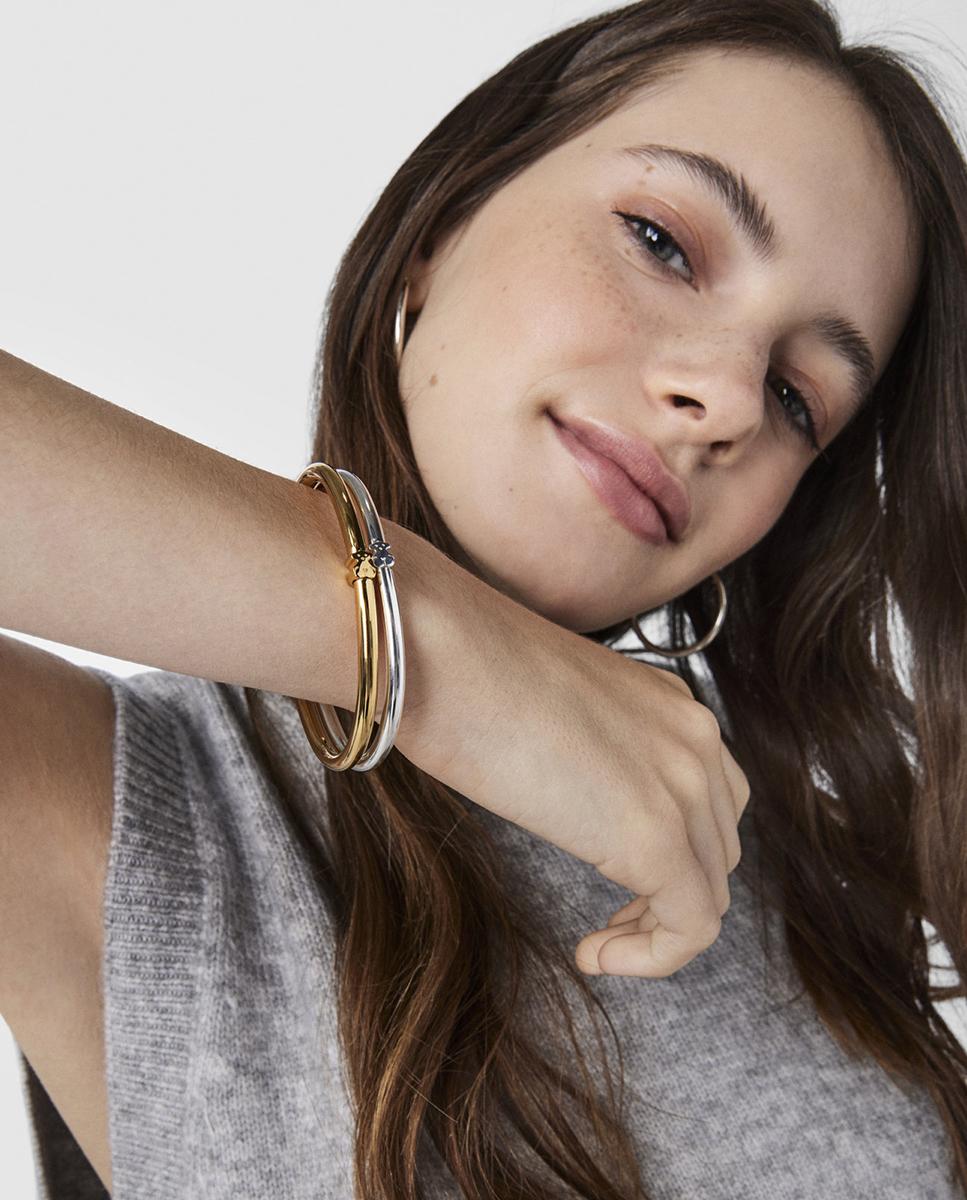 Pulsera rígida warm de plata - Tous - Plateado Plateado-5