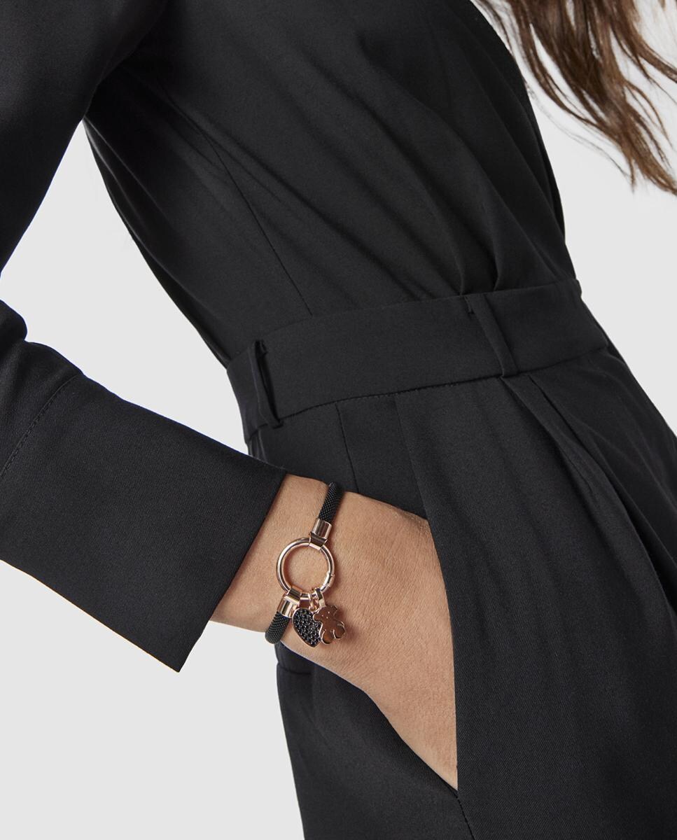 Pulsera Hold bañada en oro de 18 kt sobre plata rosa · Tous · El