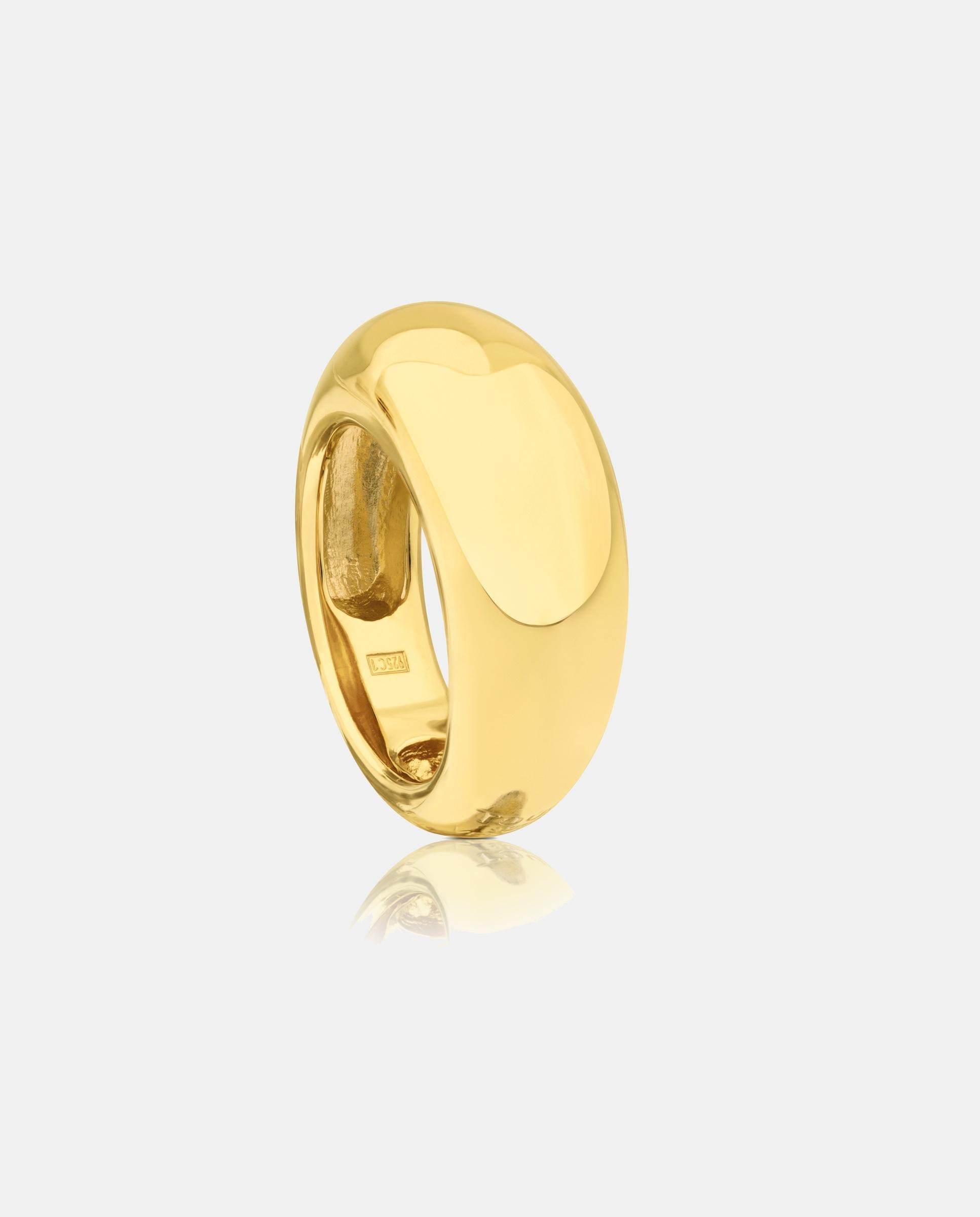 Imagen 1 de Anillo warm bañado en oro de 18 kt sobre plata Dorado