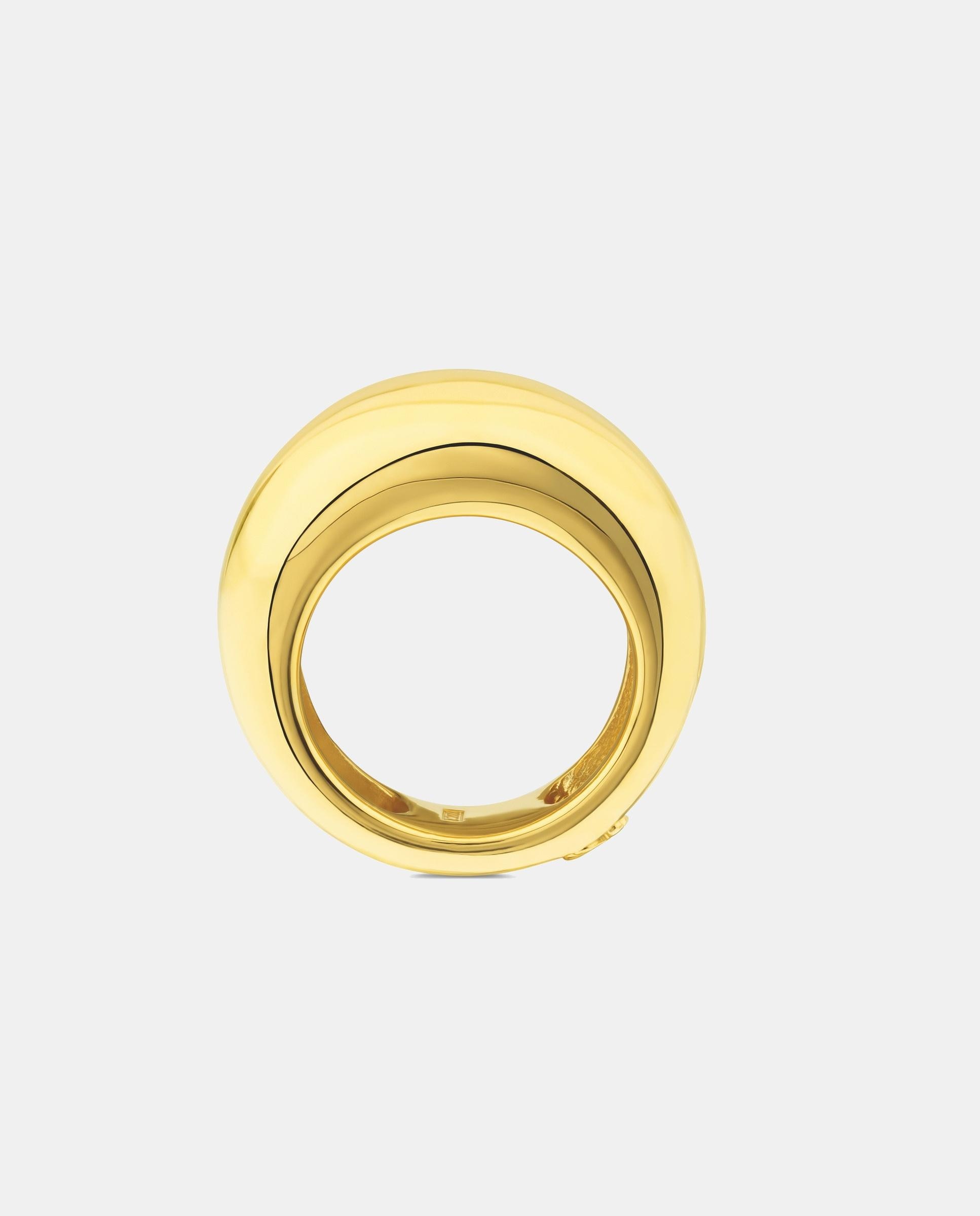 Imagen 2 de Anillo warm bañado en oro de 18 kt sobre plata - Dorado Dorado