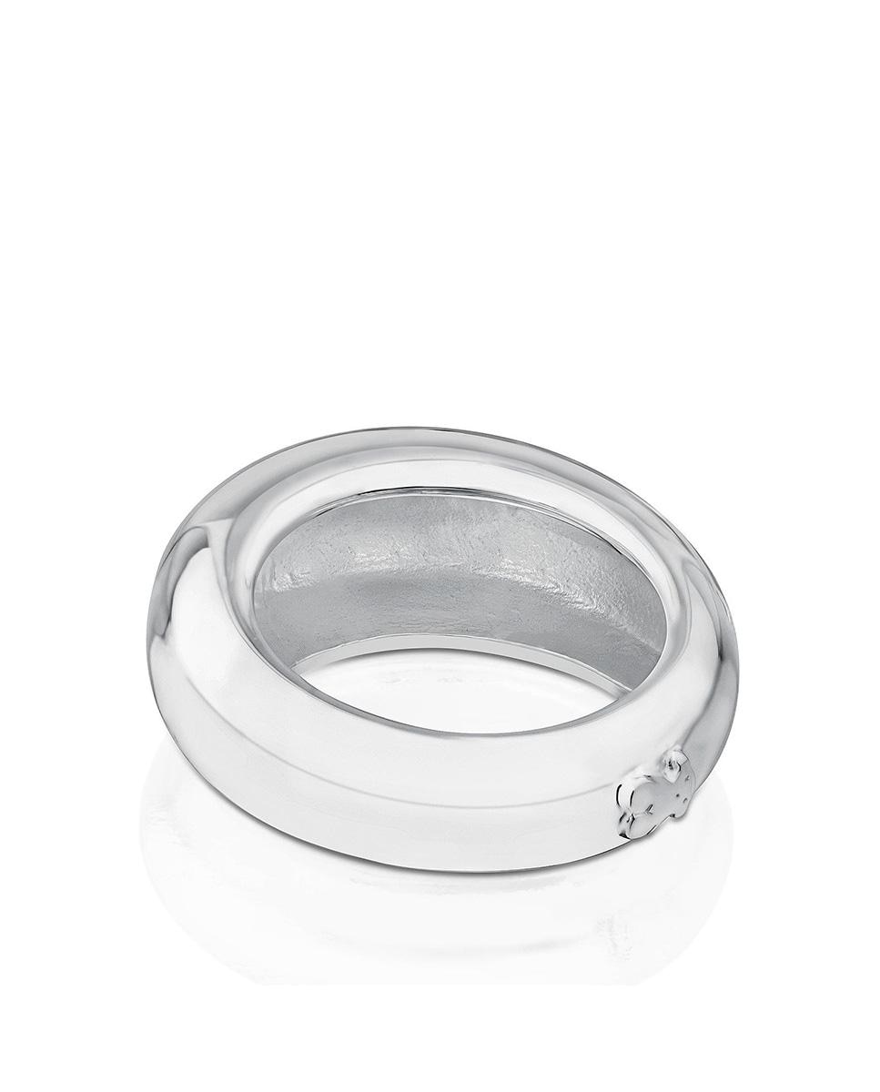 Anillo tous warm de plata de primera ley abombado - Plateado Plateado-3