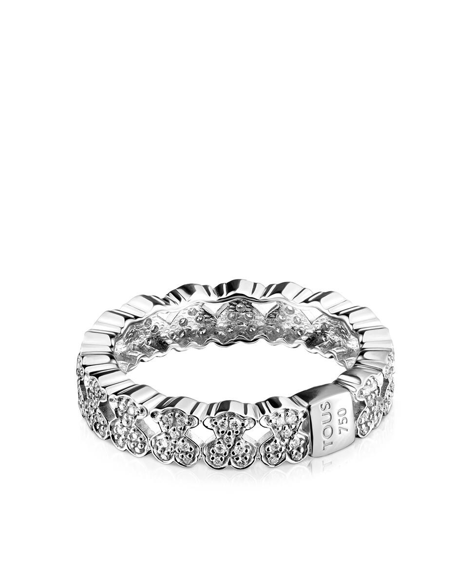 Anillo Puppies de oro blanco con diamantes · Tous · El Corte Inglés