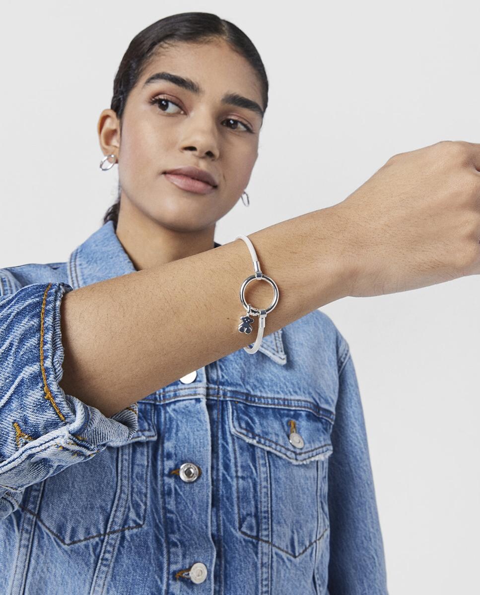 Pulsera Hold de plata y acero · Tous · El Corte Inglés