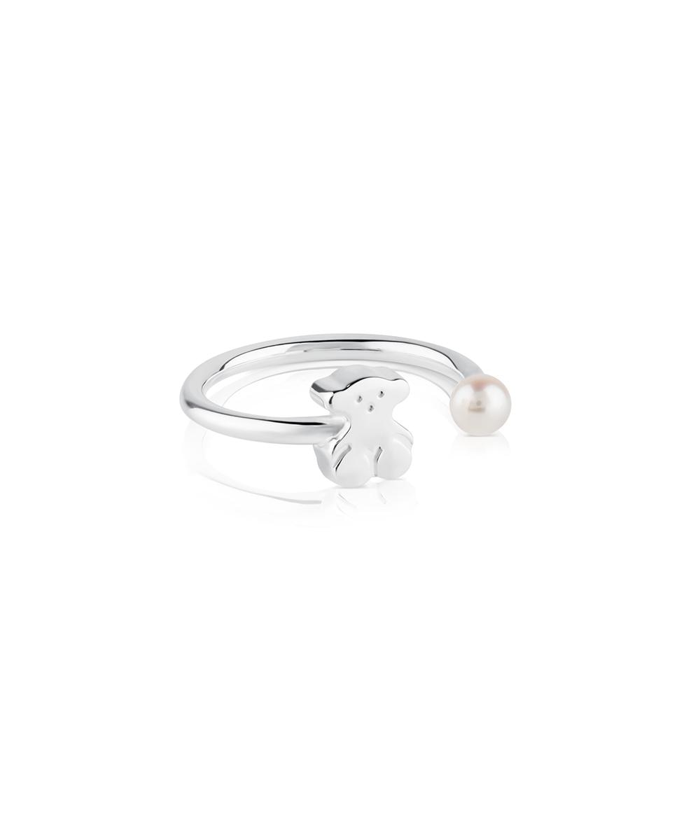 Anillo Sweet Dolls de plata con oso y perla Tous El Corte Ingl s