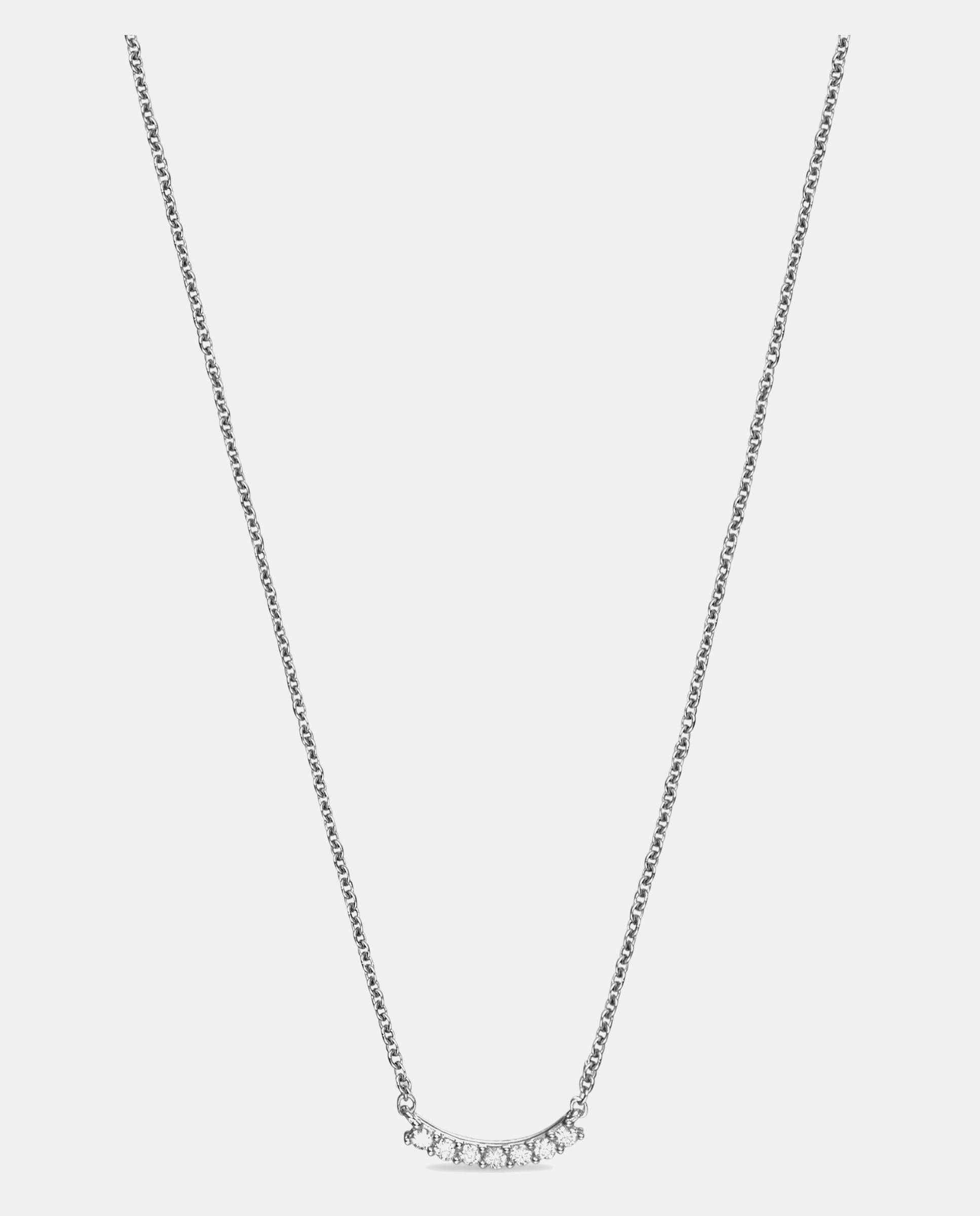 Collar les classiques de oro y diamantes - Blanco Blanco-2