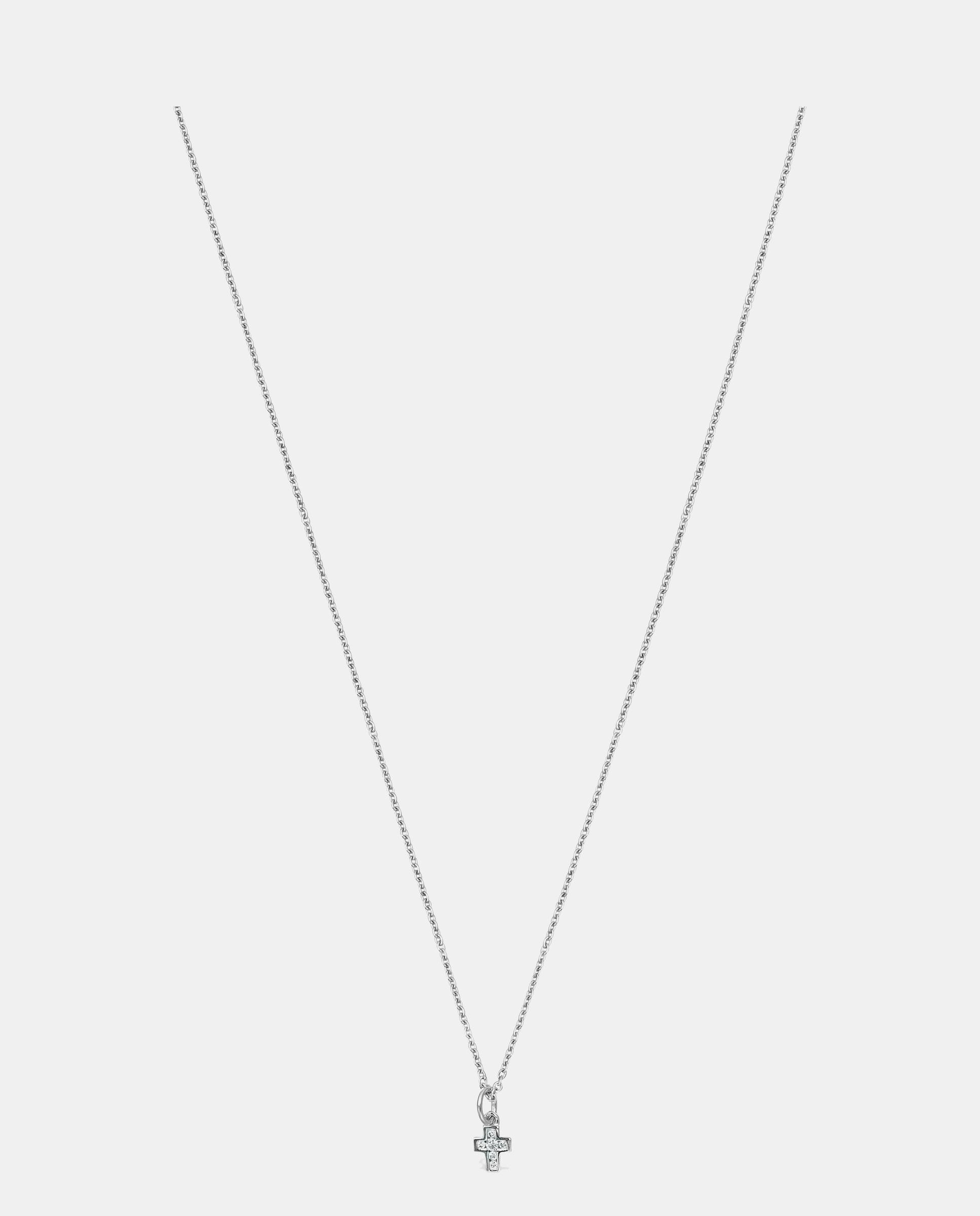 Collar les classiques cruz de oro con diamantes - Tous - Blanco Blanco-2