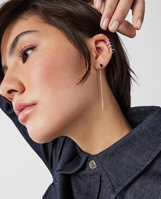 Contra la voluntad solo A la meditación Pendientes largos Mini Onix de plata con ónix · Tous · El Corte Inglés Contra la voluntad solo A la meditación Pendientes largos Mini Onix de plata con ónix · Tous · El Corte Inglés