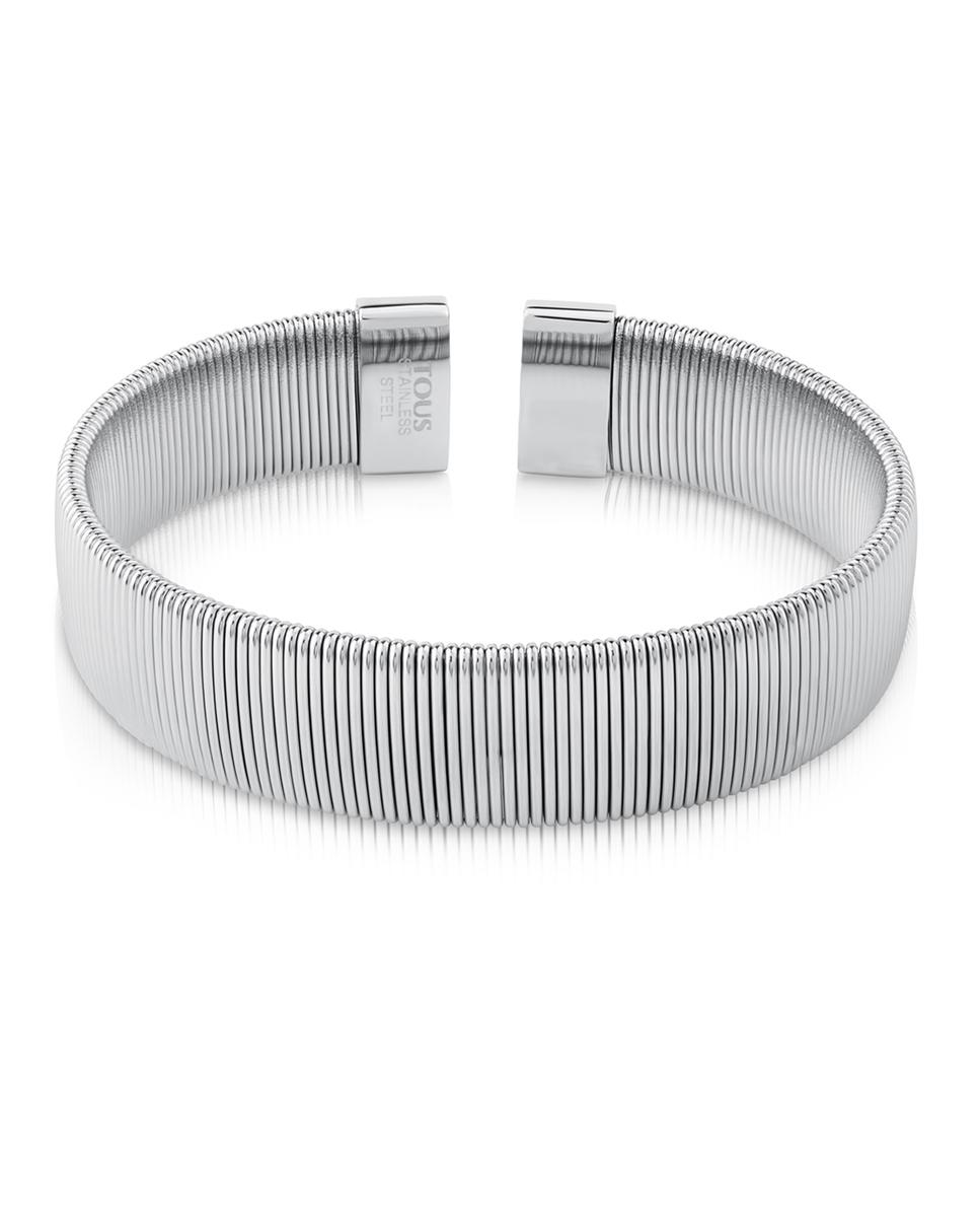 Pulsera rígida bulevar de acero color plata - Tous - Plateado Plateado-2