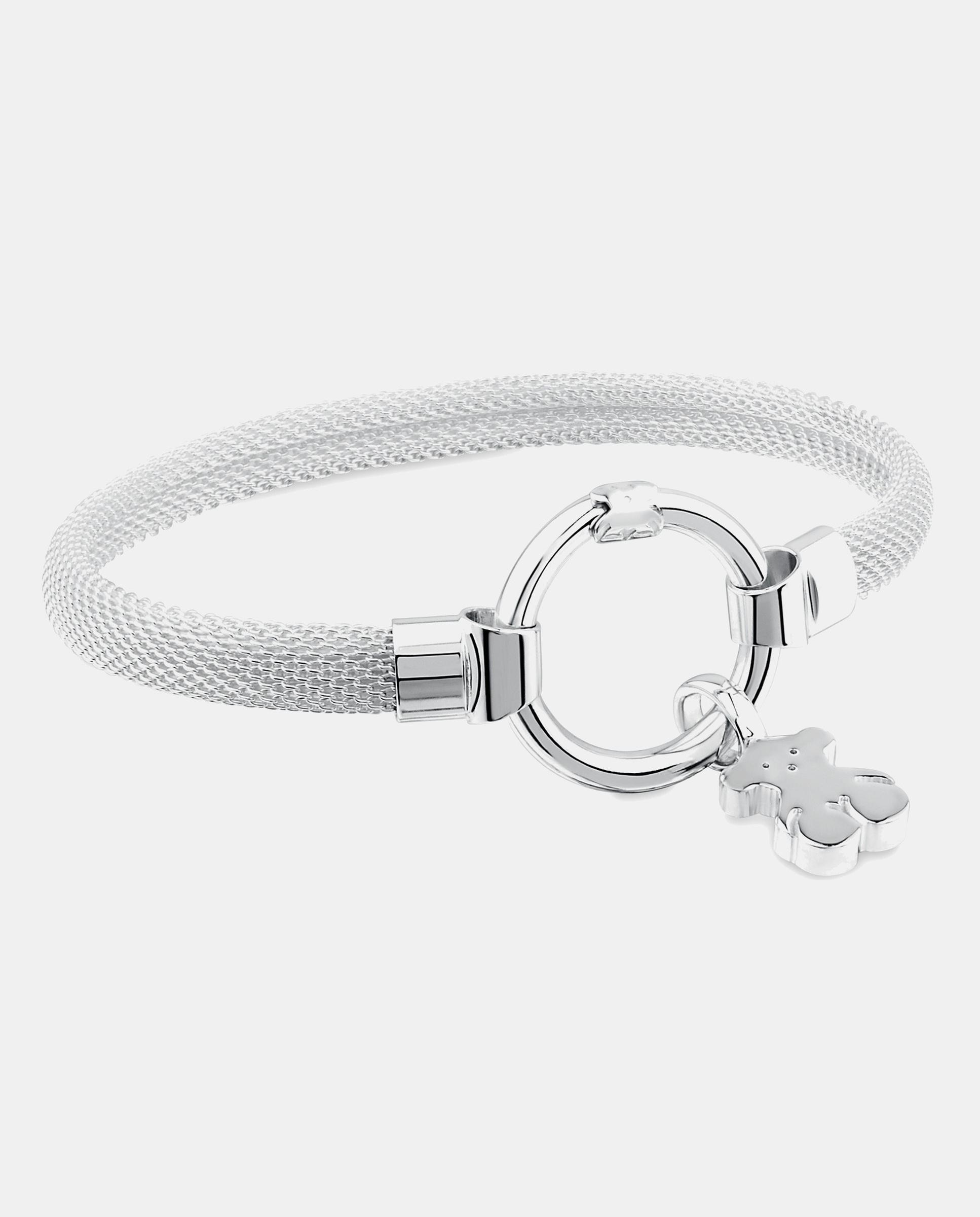 Imagen 1 de Pulsera rígida hold de plata con pulsera rígida mesh - Tous - Plateado Plateado