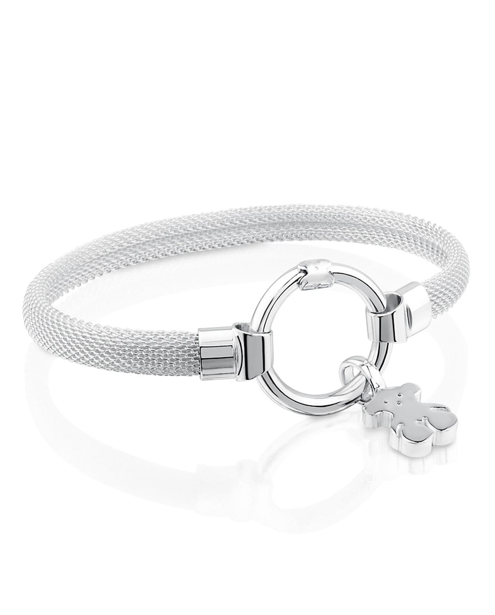 Pulsera Hold de plata con Pulsera Mesh 14 Plata