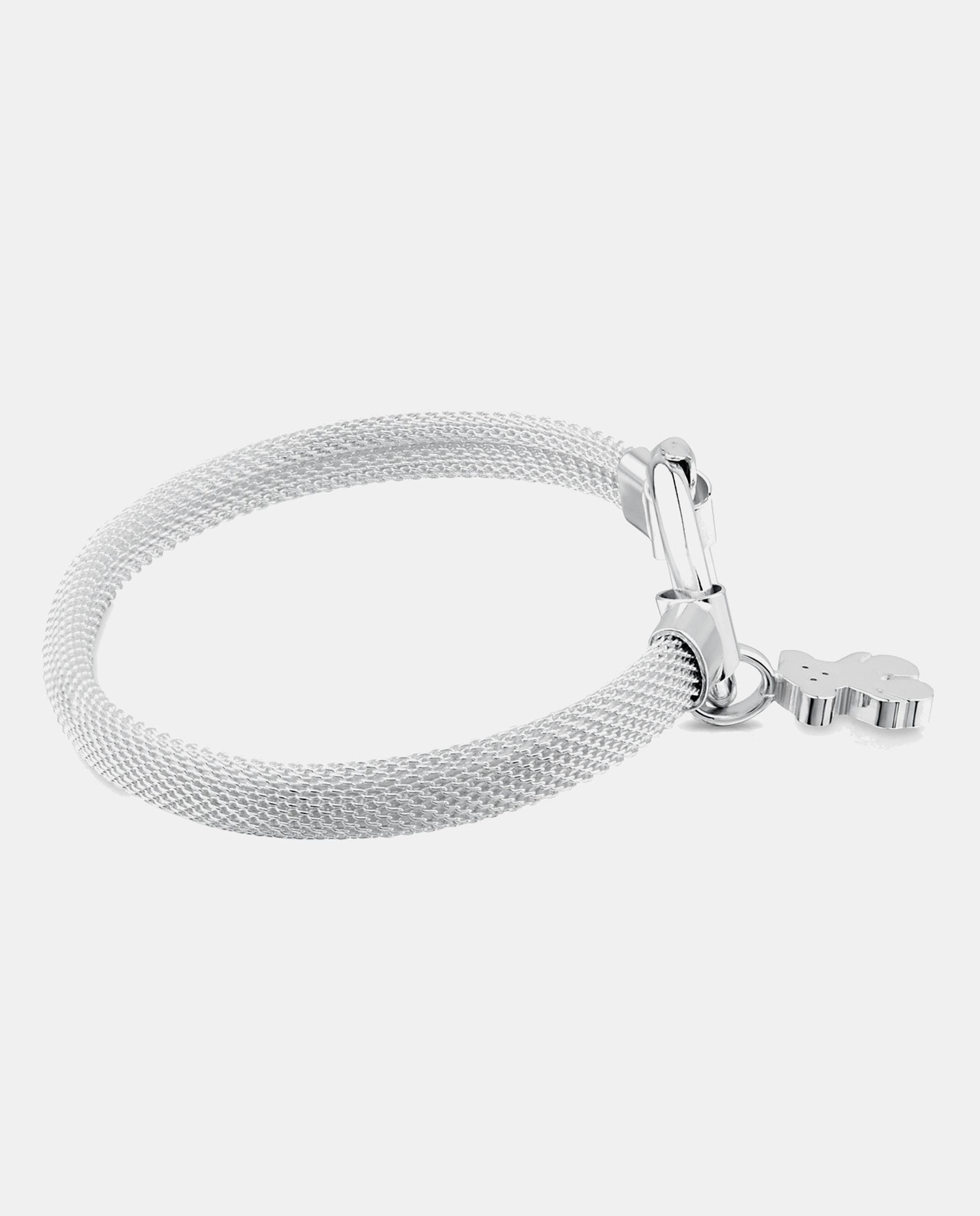Imagen 2 de Pulsera rígida hold de plata con pulsera rígida mesh - Tous - Plateado Plateado