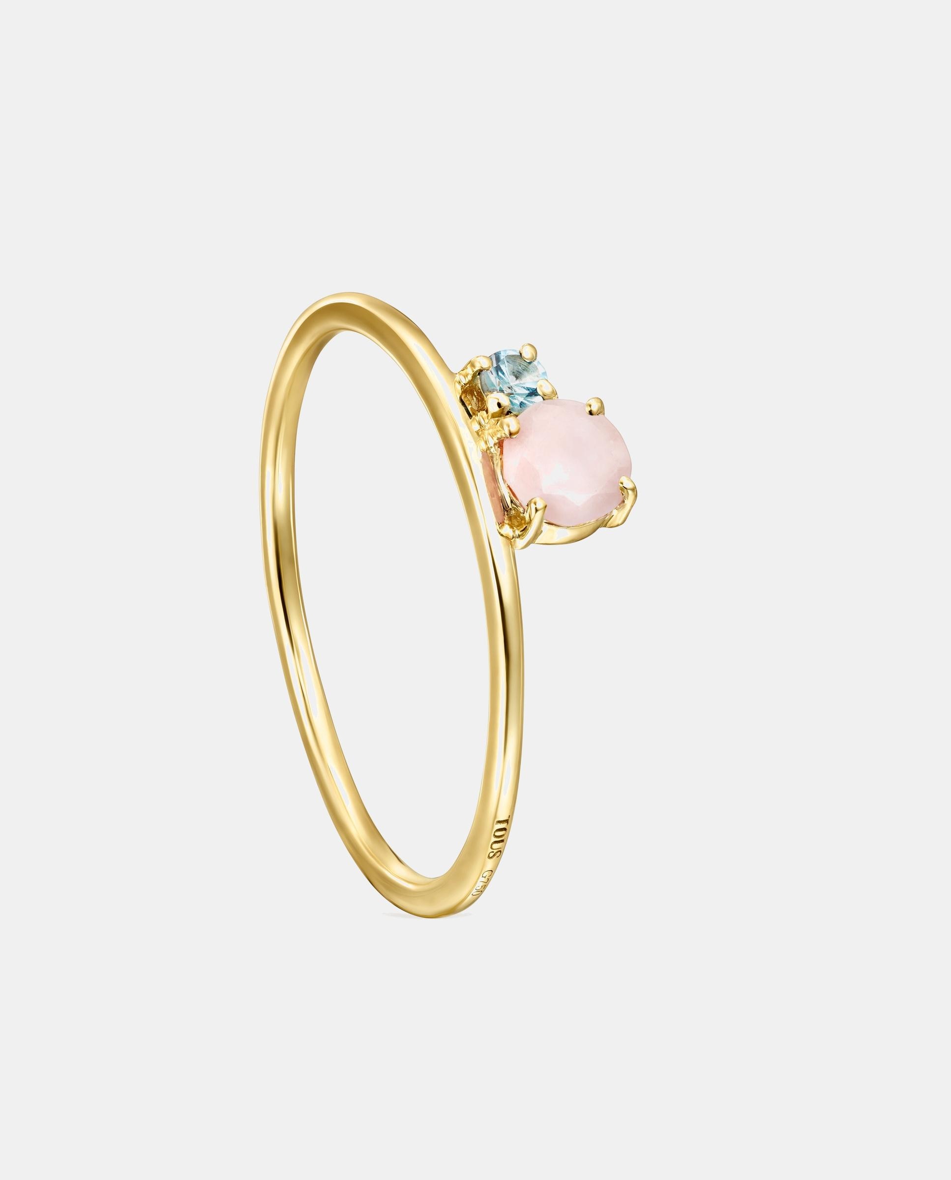 Anillo mini ivette de oro amarillo con gemas - Tous - Multicolor Multicolor-1