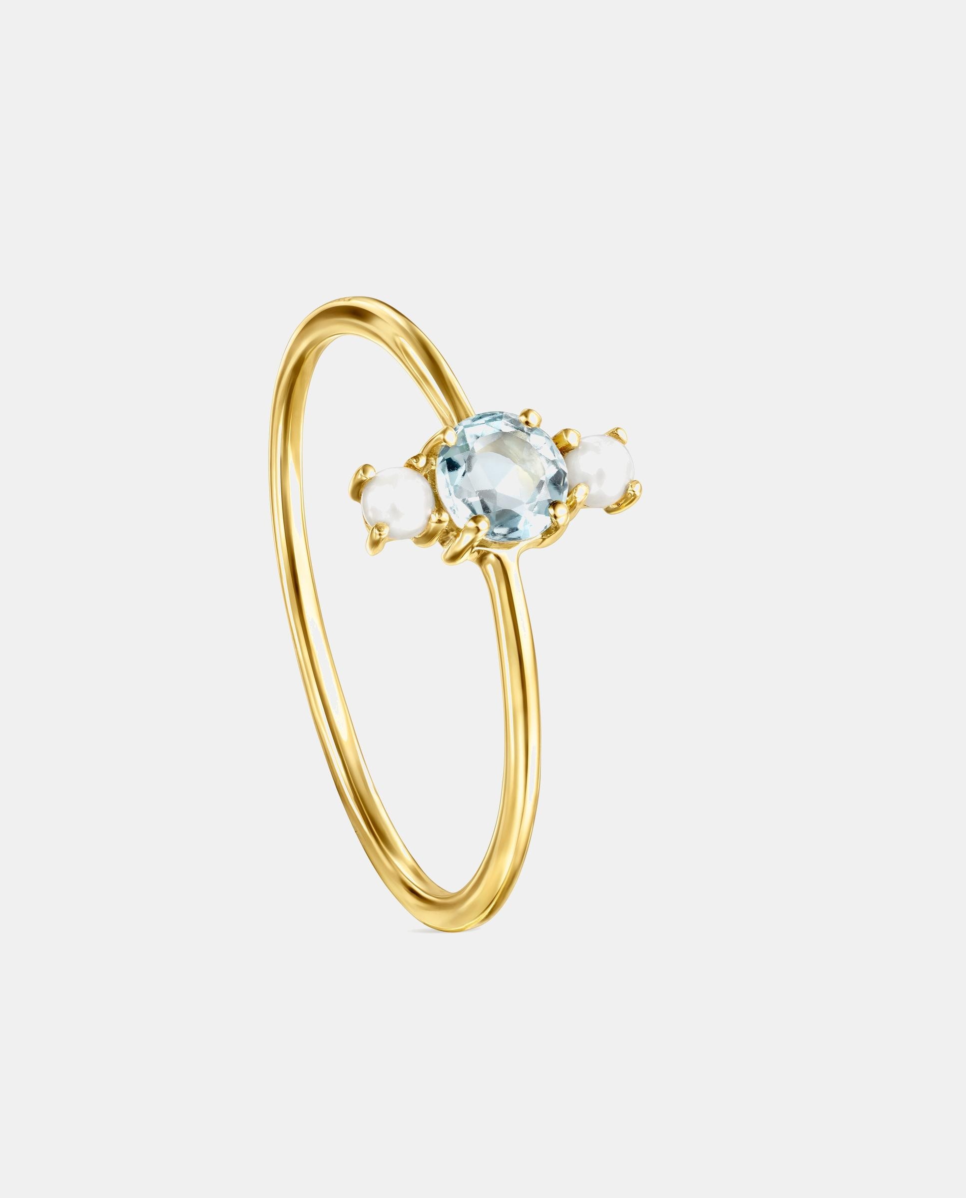 Anillo mini ivette de oro amarillo con gemas - Tous - Multicolor Multicolor-1
