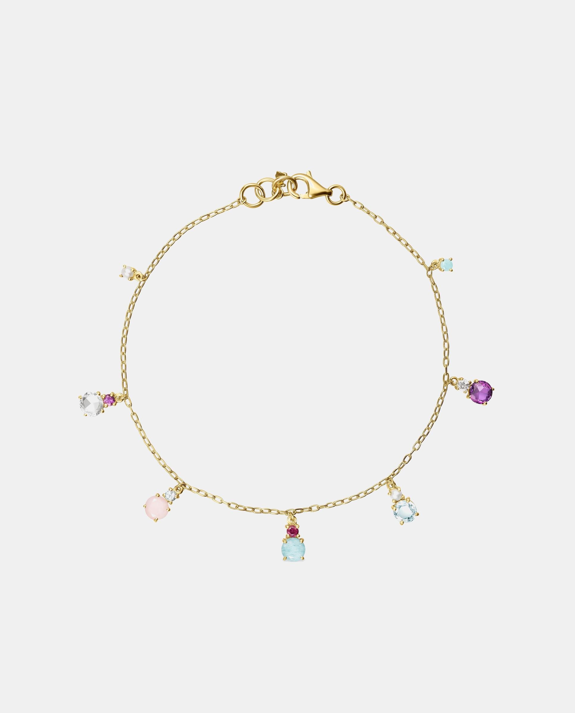 Pulsera mini ivette de oro con perla y gemas - Tous - Multicolor Multicolor-2