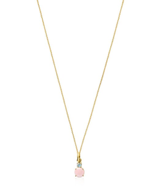 Imagen 0 de Colgante Mini Ivette de oro amarillo con gemas