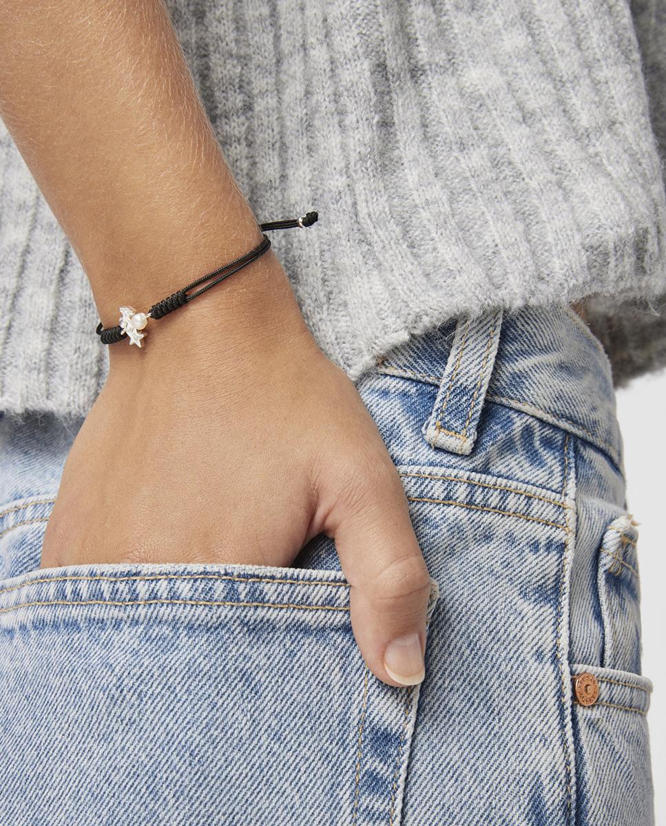 Pulsera nocturne de plata con cordón y perla - Tous - Blanco Blanco-4