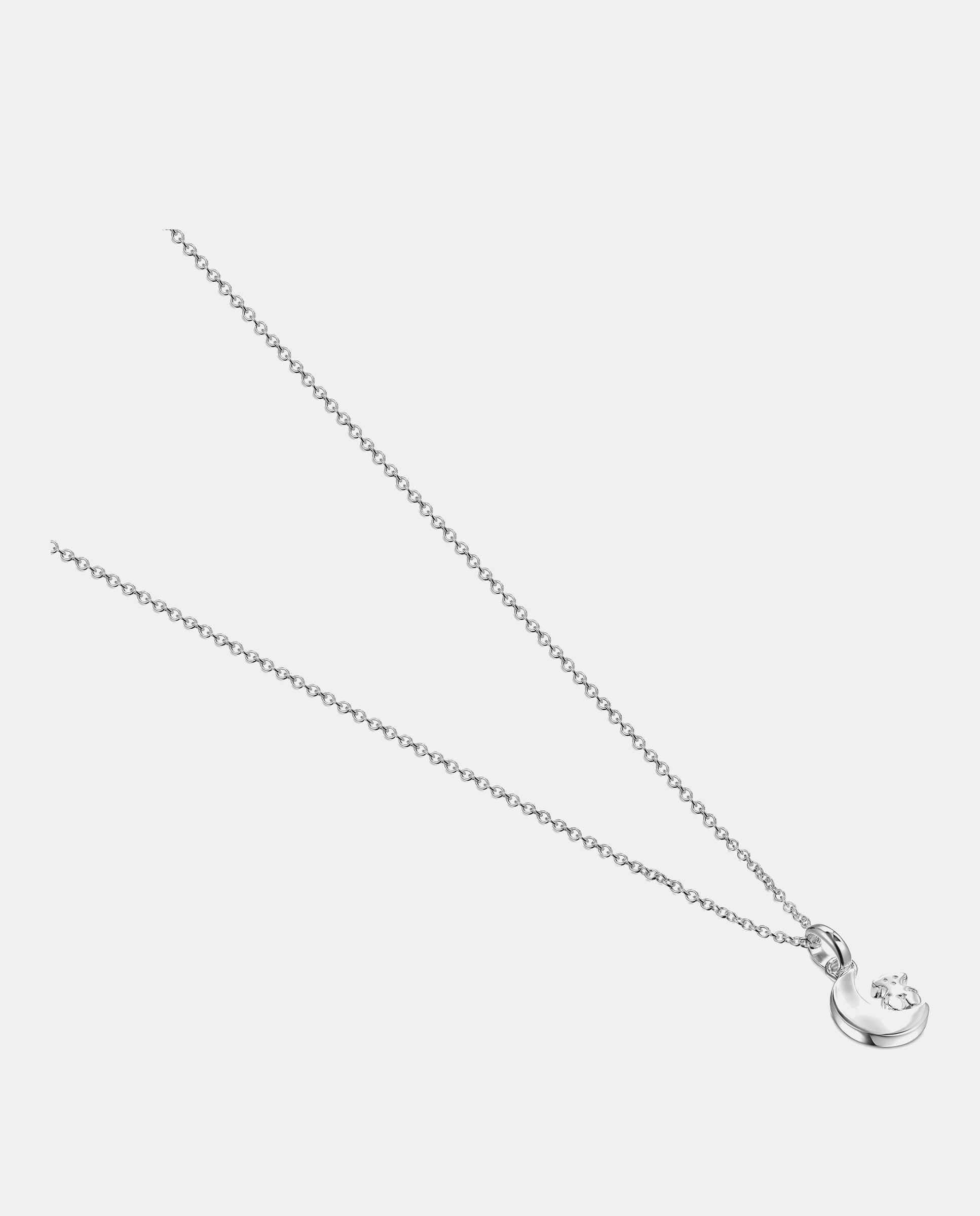 Collar tous nocturne de plata con oso y luna - Plateado Plateado-2