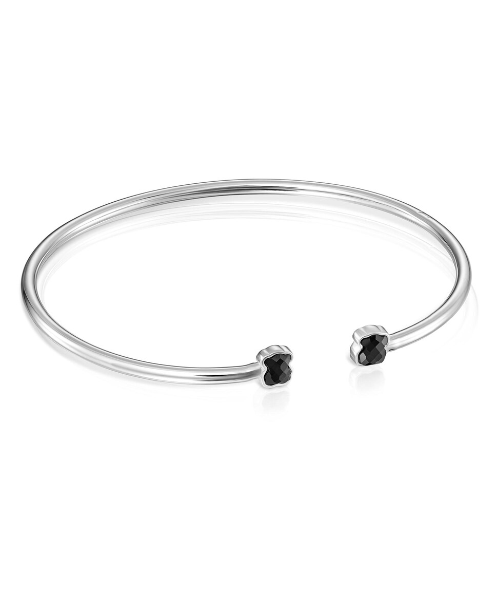 Plata Pulsera Tous Negra Onix Pulsera Mini Onix De Plata Y ónix