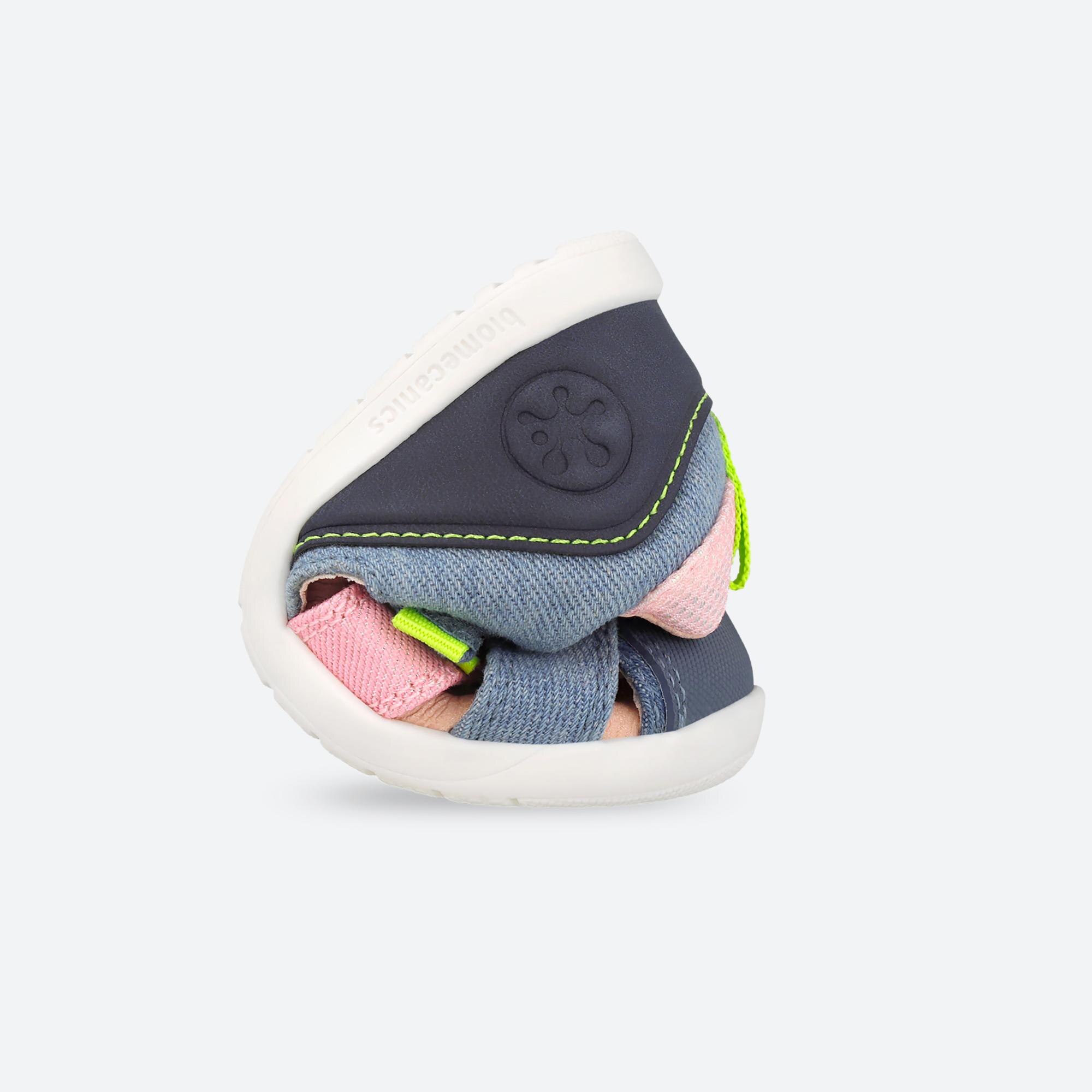 Sandalias de bebés respetuosas con el crecimiento natural del pie con cierre adherente - Biomecanics - Azul Azul-3