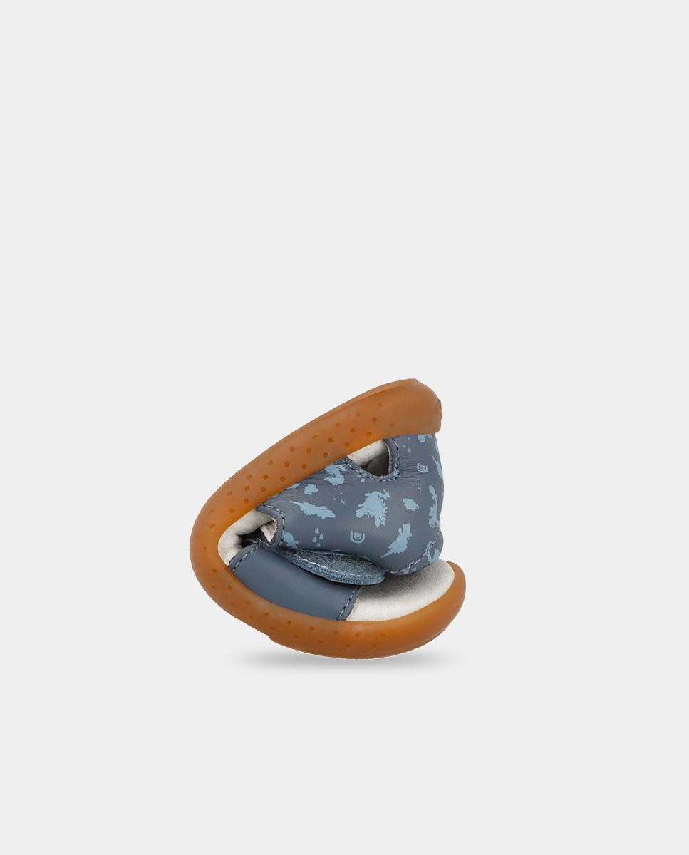 Sandalias de bebés respetuosas con el crecimiento del pie con cierre adherente - Garvalín - Azul Azul-3