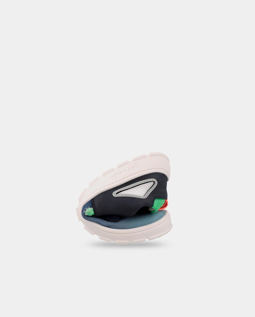 Zapatillas deportivas de niño respetuosas con el crecimiento del pie con cierre adherente - Garvalín - Azul / Verde Azul / Verde-3