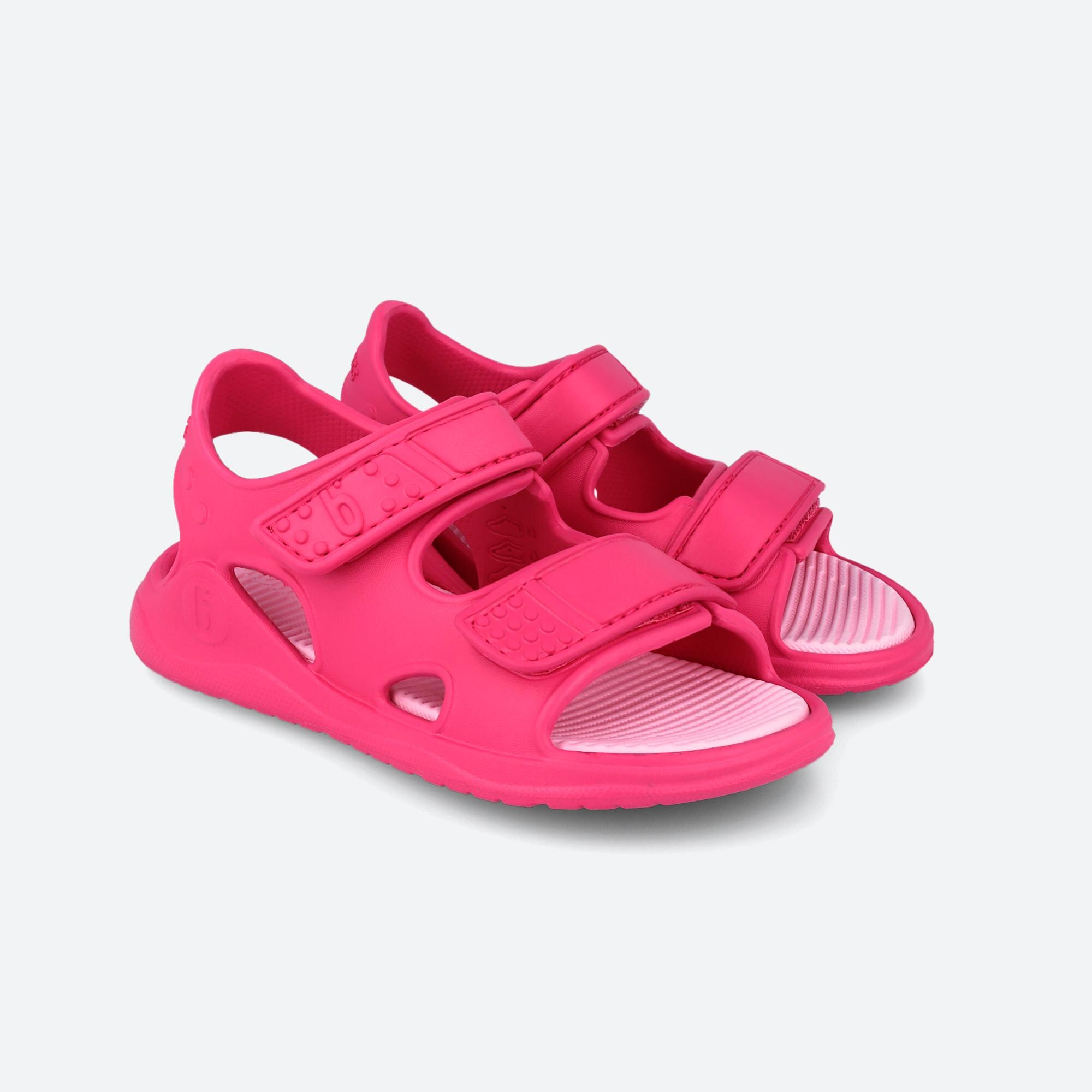 Sandalia de niña con puntera abierta - Biomecanics - Fucsia Fucsia-2