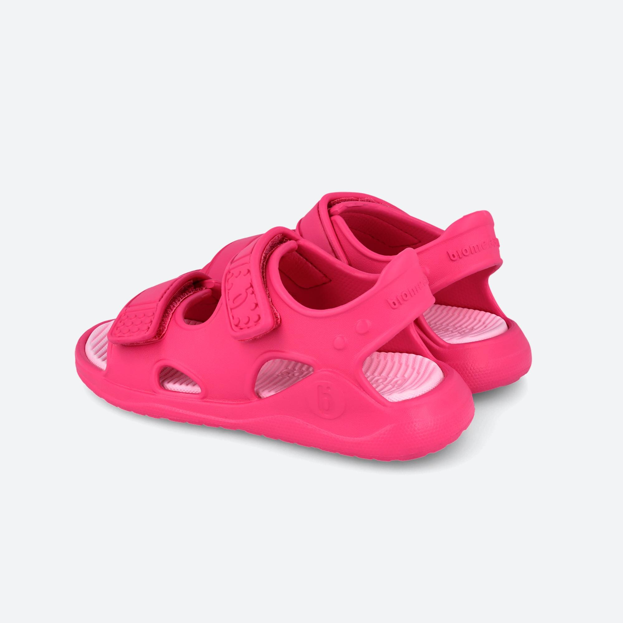 Sandalia de niña con puntera abierta - Biomecanics - Fucsia Fucsia-3