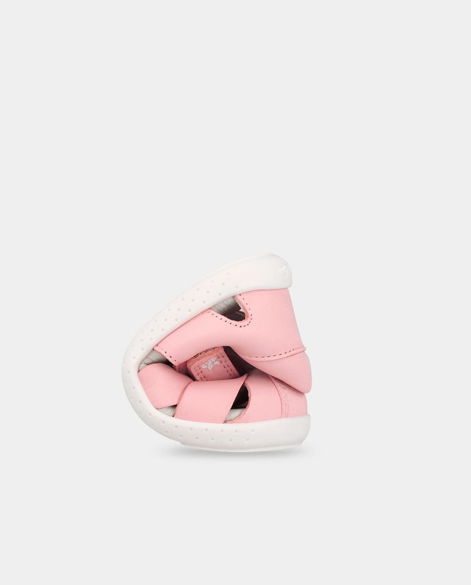 Sandalias de bebés respetuosas con el crecimiento del pie con cierre adherente - Garvalín - Rosa claro Rosa claro-3