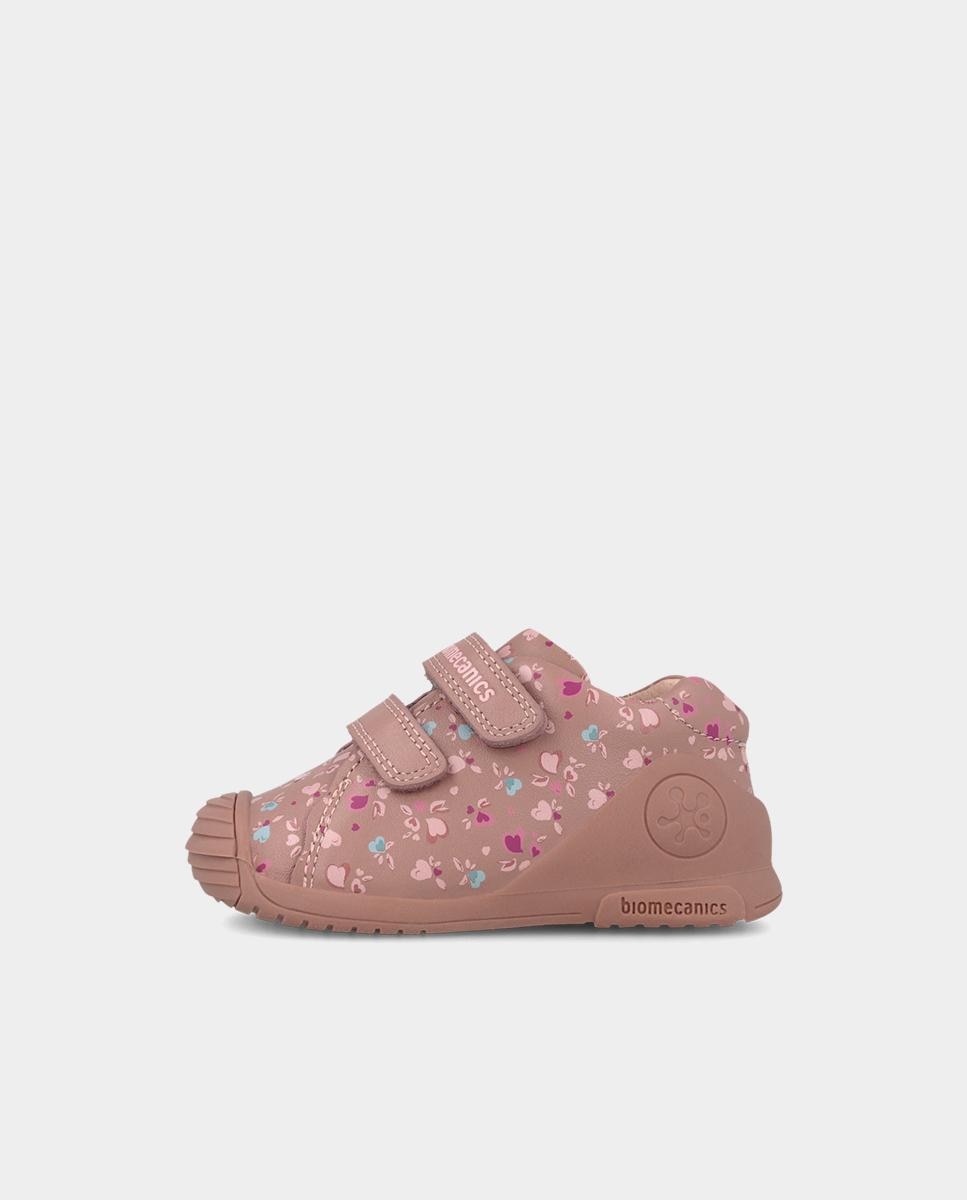 Botines de niña para primeros pasos con puntera reforzada. - Biomecanics - Rosa pastel Rosa pastel-5