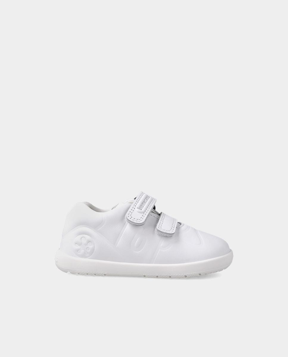 Imagen 0 de Deportivo unisex en piel con doble velcro Blanco