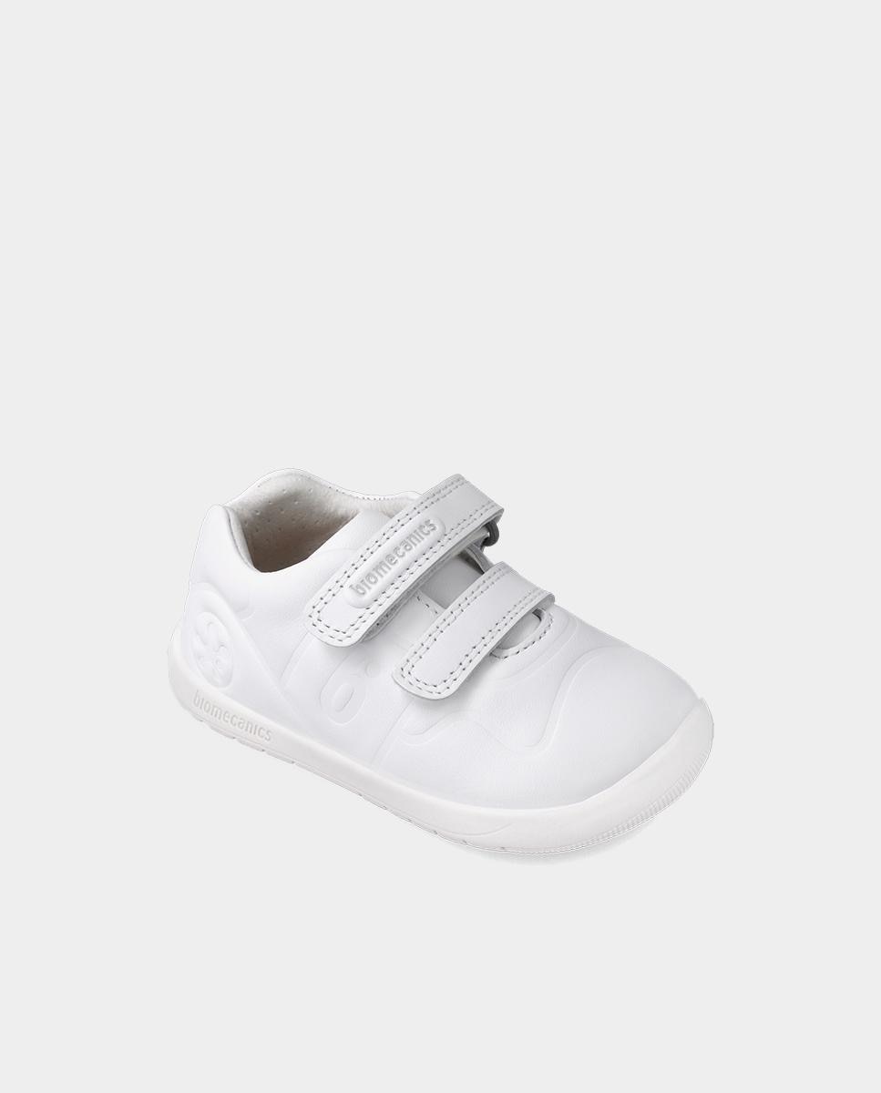 Deportivo unisex en piel con doble velcro - Biomecanics - Blanco Blanco-4