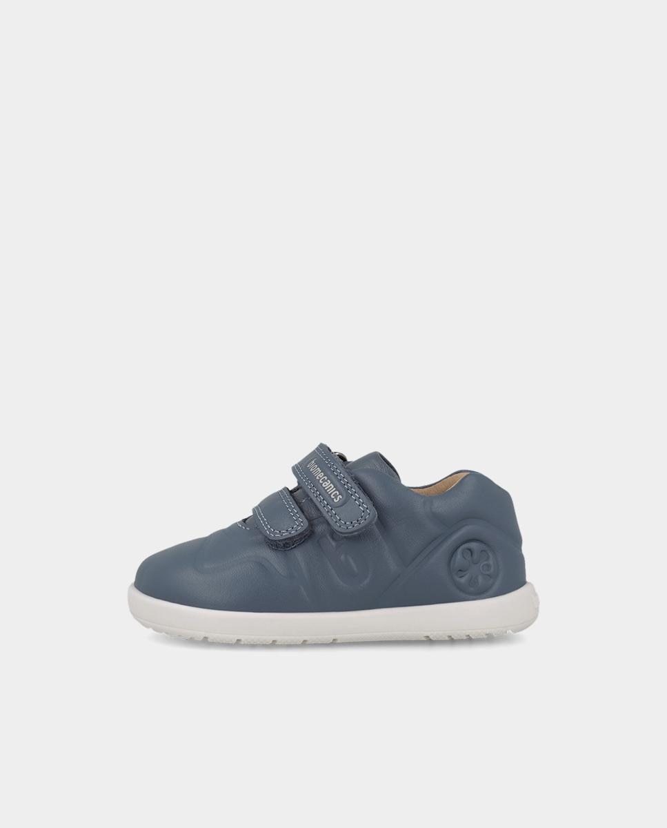Deportivo unisex en piel con doble velcro - Biomecanics - Azul grisáceo Azul grisáceo-5