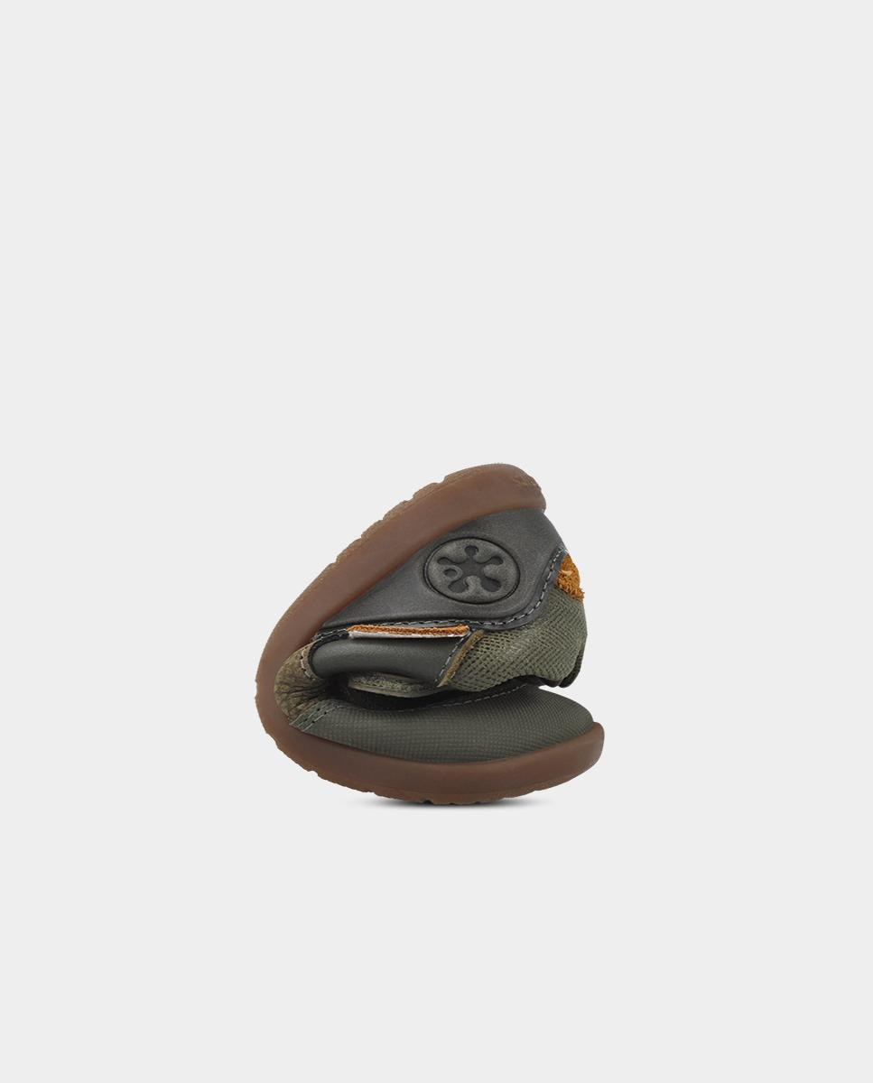 Zapatillas barefoot de bebé niño para primeros pasos con cierre ajustable - Biomecanics - Verde oscuro Verde oscuro-6
