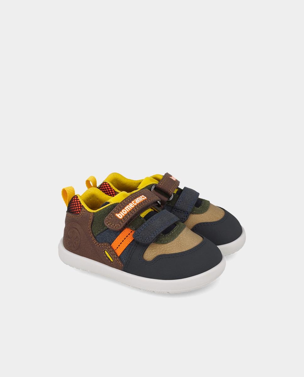 Zapatillas barefoot de bebé niño para primeros pasos con cierre ajustable - Biomecanics - Multicolor Multicolor-2