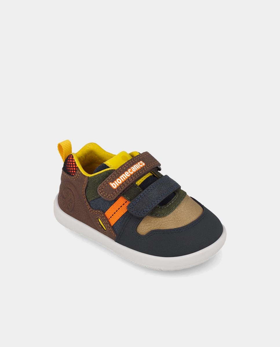 Zapatillas barefoot de bebé niño para primeros pasos con cierre ajustable - Biomecanics - Multicolor Multicolor-4