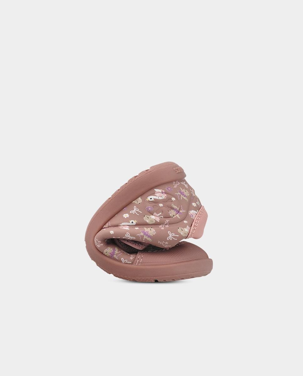 Imagen 6 de Zapatillas barefoot con estampados para primeros pasos de niña con puntera redonda. - Biomecanics - Rosa Rosa