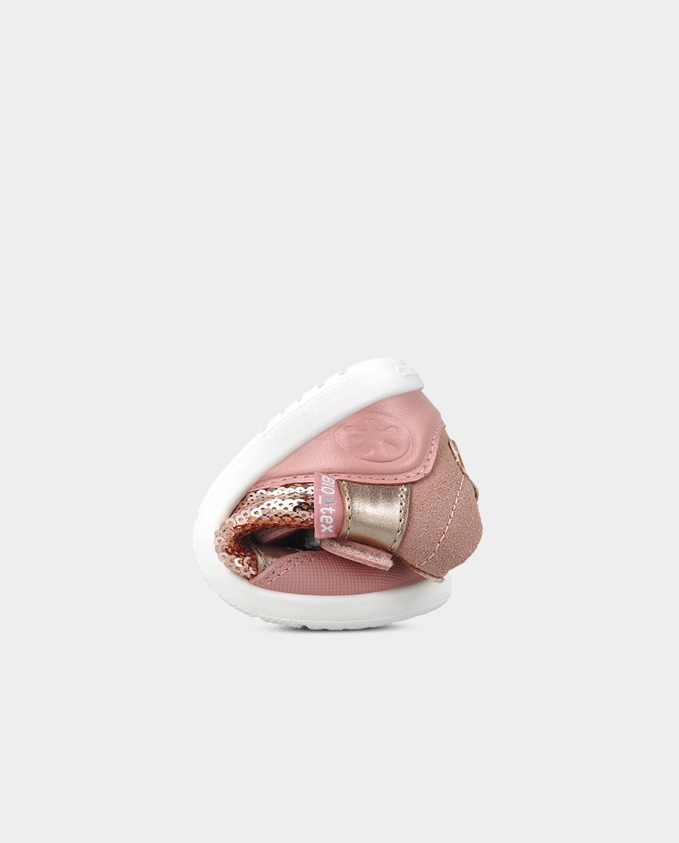 Botines barefoot de niña para primeros pasos con cierre ajustable - Biomecanics - Rosa claro Rosa claro-6