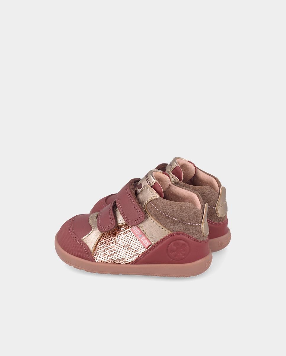 Botines barefoot de niña para primeros pasos con cierre ajustable - Biomecanics - Coral Coral-3