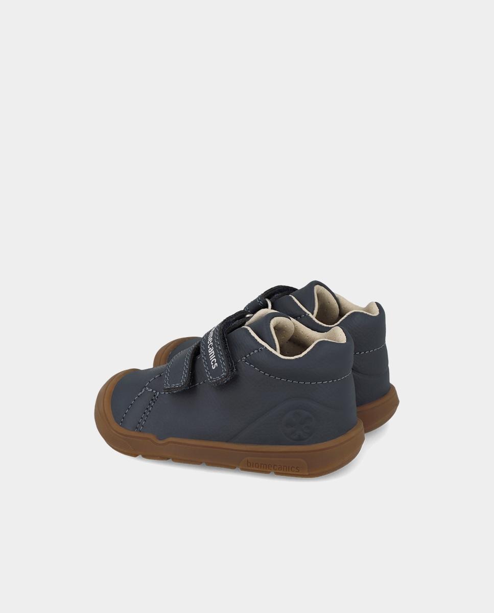 Imagen 3 de Botines barefoot de bebé niño para primeros pasos con cierre ajustable - Biomecanics - Azul marino Azul marino