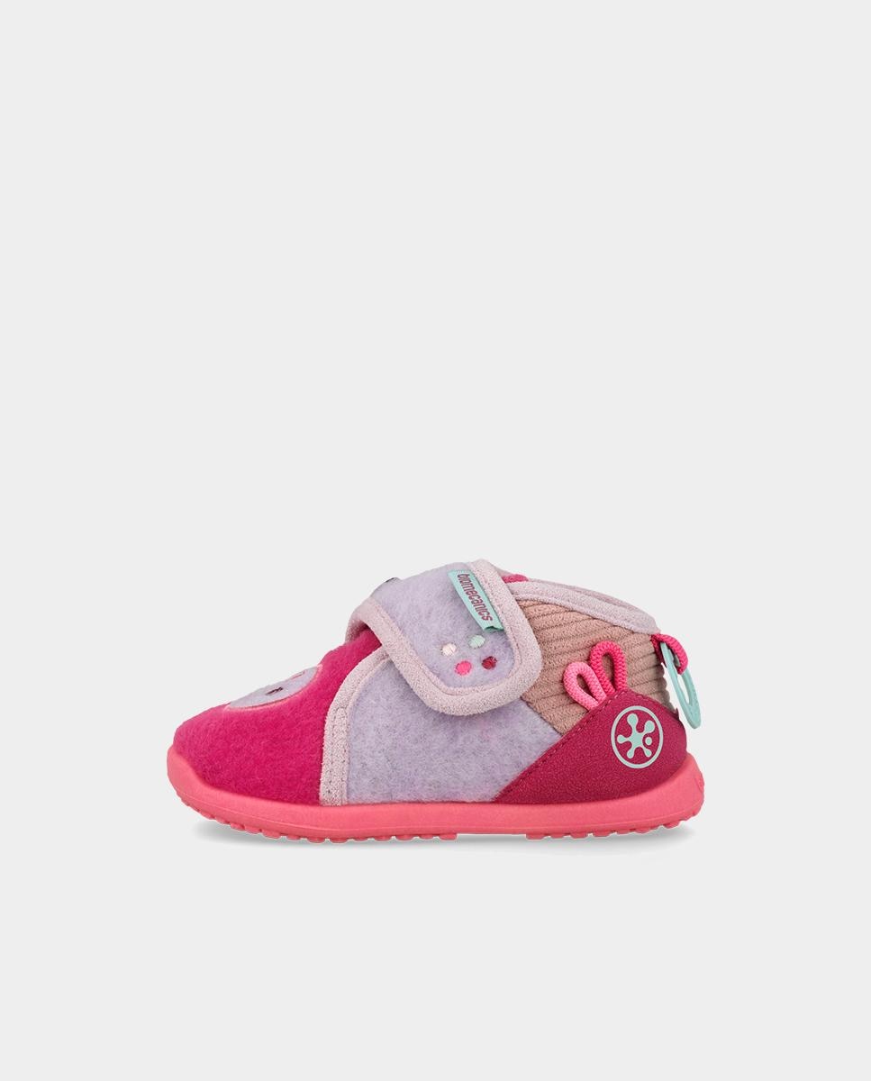 Imagen 5 de Zapatillas de casa Barefoot de niño para primeros pasos con puntera espaciosa. - Biomecanics - Rosa Rosa
