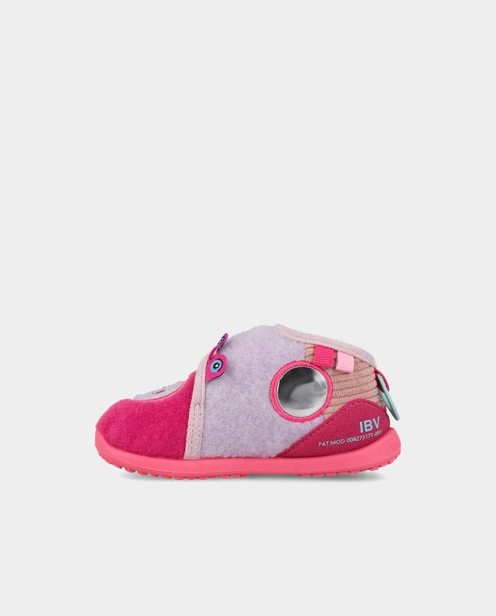 Imagen 6 de Zapatillas de casa Barefoot de niño para primeros pasos con puntera espaciosa. - Biomecanics - Rosa Rosa