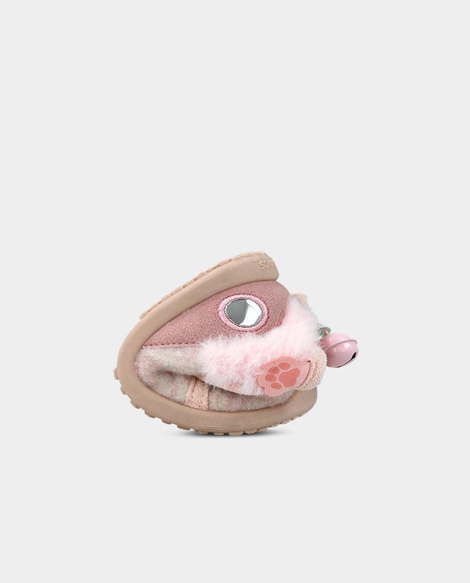 Zapatillas de casa barefoot cerradas de niña para primeros pasos con puntera redonda. - Biomecanics - Rosa Rosa-6