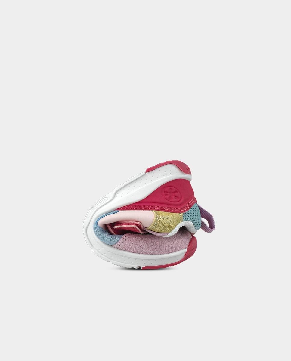 Zapatillas deportivas barefoot de niños con cierre ajustable y diseño multicolor - Biomecanics - Rosa Rosa-6