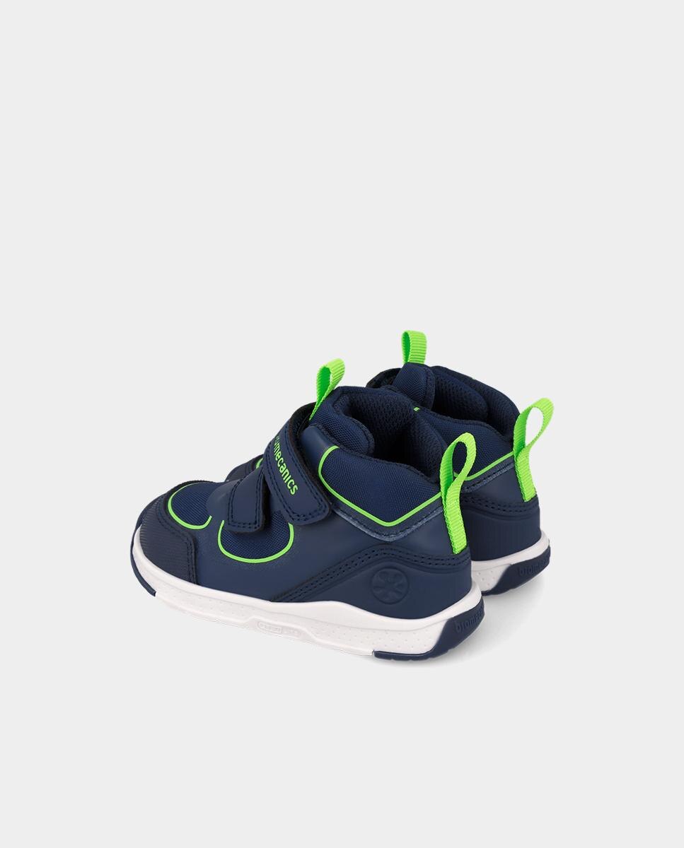Botines deportivos barefoot de niños con cierre ajustable y diseño en contraste - Biomecanics - Azul marino Azul marino-3
