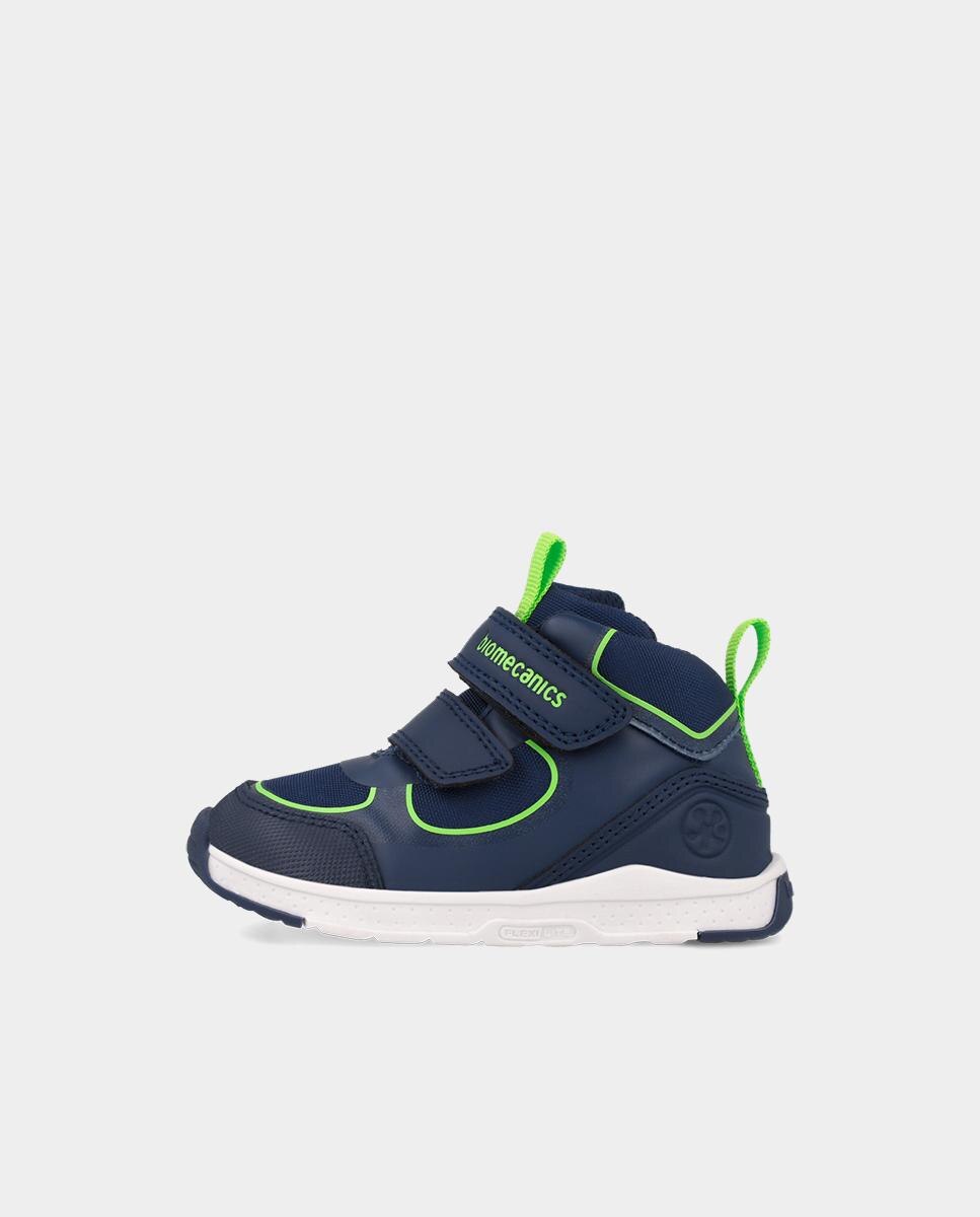 Botines deportivos barefoot de niños con cierre ajustable y diseño en contraste - Biomecanics - Azul marino Azul marino-5
