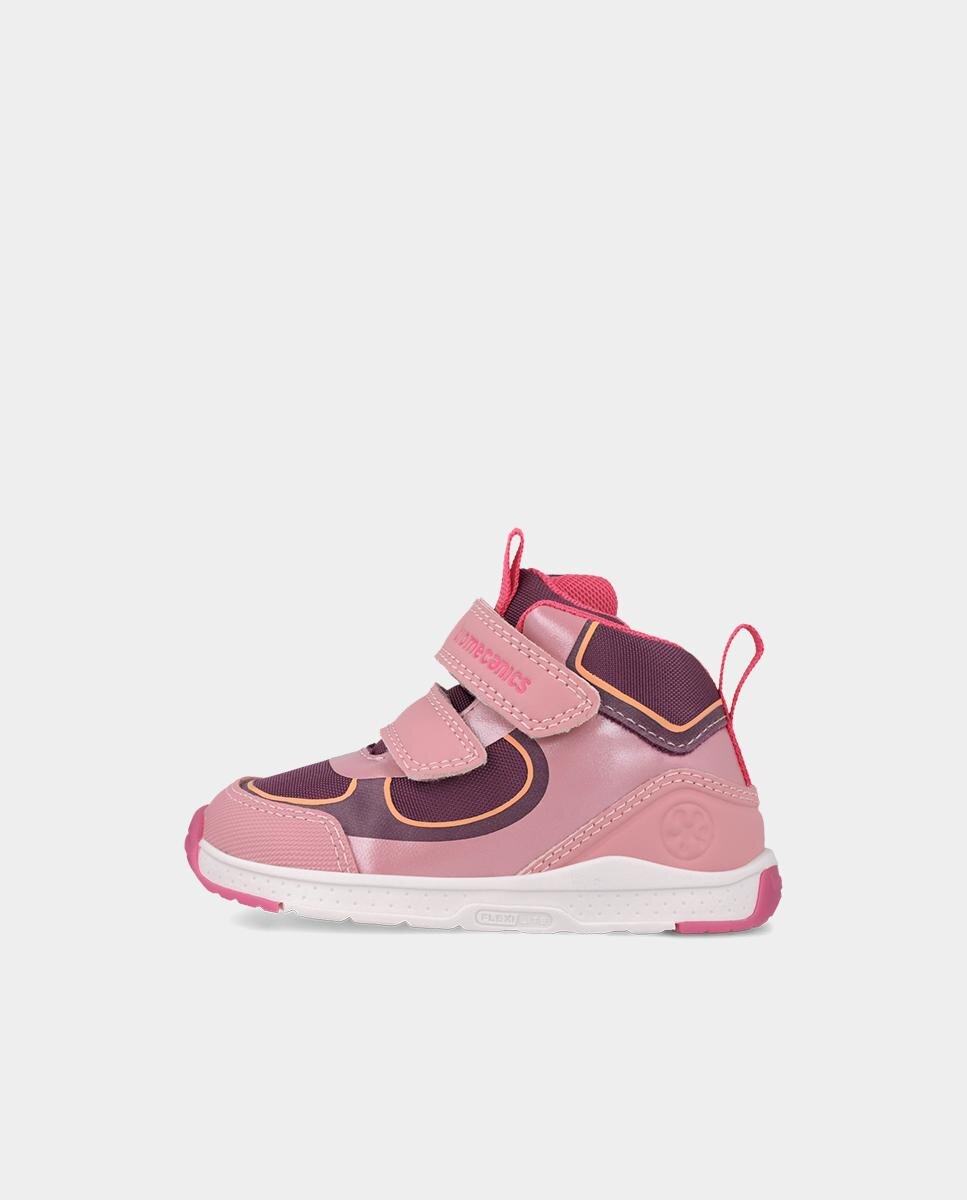 Botines deportivos barefoot de niños con cierre ajustable y diseño en contraste - Biomecanics - Rosa Rosa-5